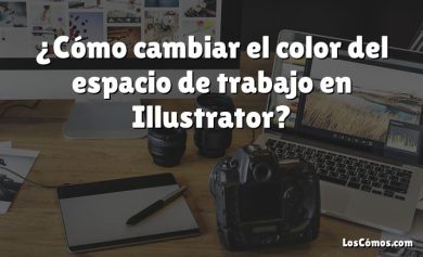¿Cómo cambiar el color del espacio de trabajo en Illustrator?