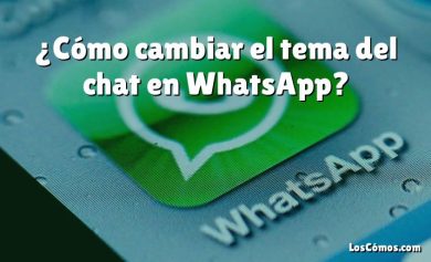 ¿Cómo cambiar el tema del chat en WhatsApp?