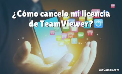 ¿Cómo cancelo mi licencia de TeamViewer?