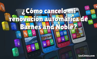 ¿Cómo cancelo mi renovación automática de Barnes and Noble?