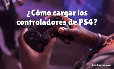 ¿Cómo cargar los controladores de PS4?