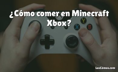 ¿Cómo comer en Minecraft Xbox?