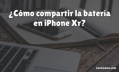 ¿Cómo compartir la batería en iPhone Xr?