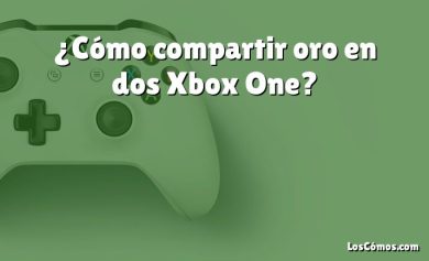 ¿Cómo compartir oro en dos Xbox One?