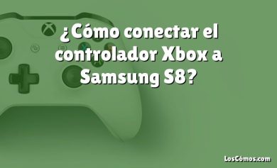 ¿Cómo conectar el controlador Xbox a Samsung S8?