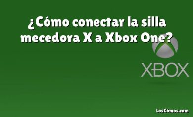 ¿Cómo conectar la silla mecedora X a Xbox One?