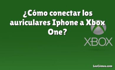 ¿Cómo conectar los auriculares Iphone a Xbox One?