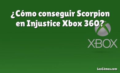 ¿Cómo conseguir Scorpion en Injustice Xbox 360?