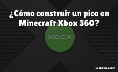 ¿Cómo construir un pico en Minecraft Xbox 360?