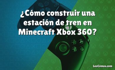 ¿Cómo construir una estación de tren en Minecraft Xbox 360?