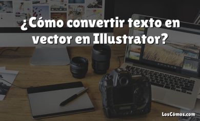 ¿Cómo convertir texto en vector en Illustrator?