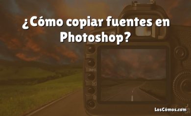 ¿Cómo copiar fuentes en Photoshop?