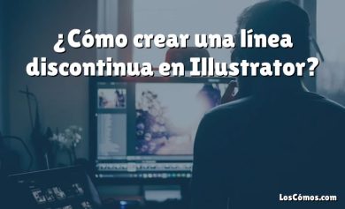 ¿Cómo crear una línea discontinua en Illustrator?