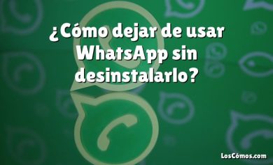 ¿Cómo dejar de usar WhatsApp sin desinstalarlo?