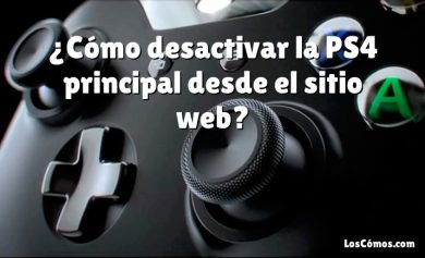 ¿Cómo desactivar la PS4 principal desde el sitio web?