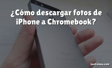 ¿Cómo descargar fotos de iPhone a Chromebook?