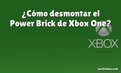 ¿Cómo desmontar el Power Brick de Xbox One?