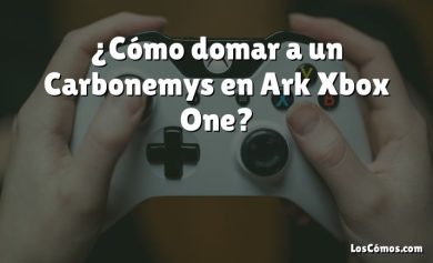 ¿Cómo domar a un Carbonemys en Ark Xbox One?