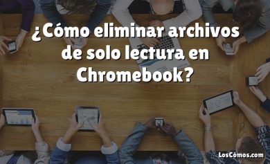¿Cómo eliminar archivos de solo lectura en Chromebook?