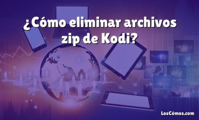 ¿Cómo eliminar archivos zip de Kodi?
