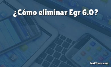 ¿Cómo eliminar Egr 6.0?