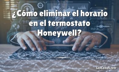 ¿Cómo eliminar el horario en el termostato Honeywell?