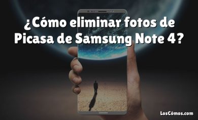 ¿Cómo eliminar fotos de Picasa de Samsung Note 4?