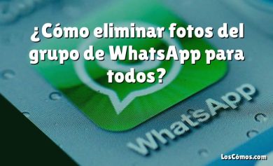 ¿Cómo eliminar fotos del grupo de WhatsApp para todos?