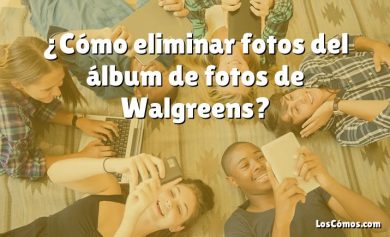 ¿Cómo eliminar fotos del álbum de fotos de Walgreens?