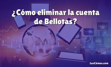 ¿Cómo eliminar la cuenta de Bellotas?
