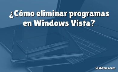 ¿Cómo eliminar programas en Windows Vista?
