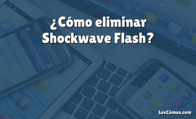 ¿Cómo eliminar Shockwave Flash?