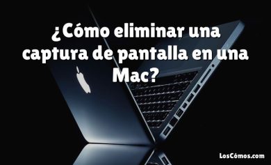 ¿Cómo eliminar una captura de pantalla en una Mac?