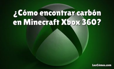 ¿Cómo encontrar carbón en Minecraft Xbox 360?