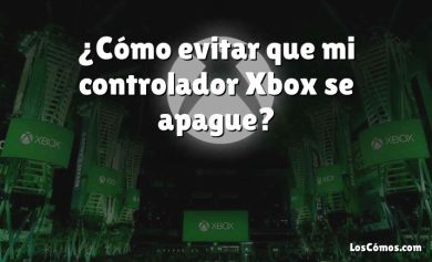 ¿Cómo evitar que mi controlador Xbox se apague?