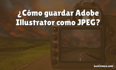 ¿Cómo guardar Adobe Illustrator como JPEG?