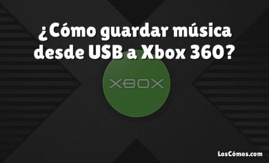 ¿Cómo guardar música desde USB a Xbox 360?