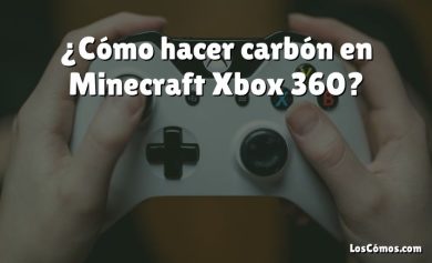 ¿Cómo hacer carbón en Minecraft Xbox 360?