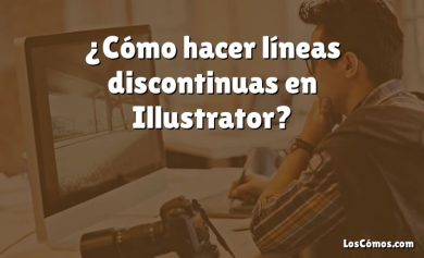 ¿Cómo hacer líneas discontinuas en Illustrator?