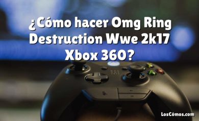 ¿Cómo hacer Omg Ring Destruction Wwe 2k17 Xbox 360?