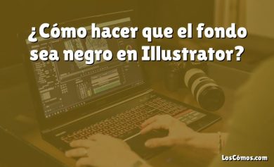 ¿Cómo hacer que el fondo sea negro en Illustrator?