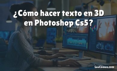 ¿Cómo hacer texto en 3D en Photoshop Cs5?
