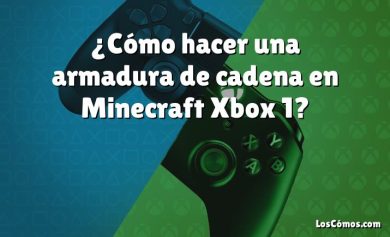 ¿Cómo hacer una armadura de cadena en Minecraft Xbox 1?