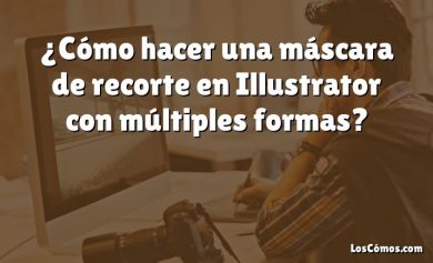 ¿Cómo hacer una máscara de recorte en Illustrator con múltiples formas?