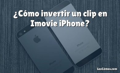 ¿Cómo invertir un clip en Imovie iPhone?