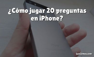 ¿Cómo jugar 20 preguntas en iPhone?