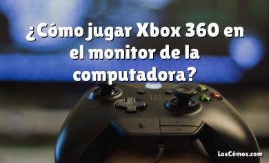 ¿Cómo jugar Xbox 360 en el monitor de la computadora?