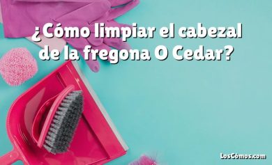 ¿Cómo limpiar el cabezal de la fregona O Cedar?