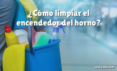 ¿Cómo limpiar el encendedor del horno?