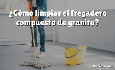 ¿Cómo limpiar el fregadero compuesto de granito?